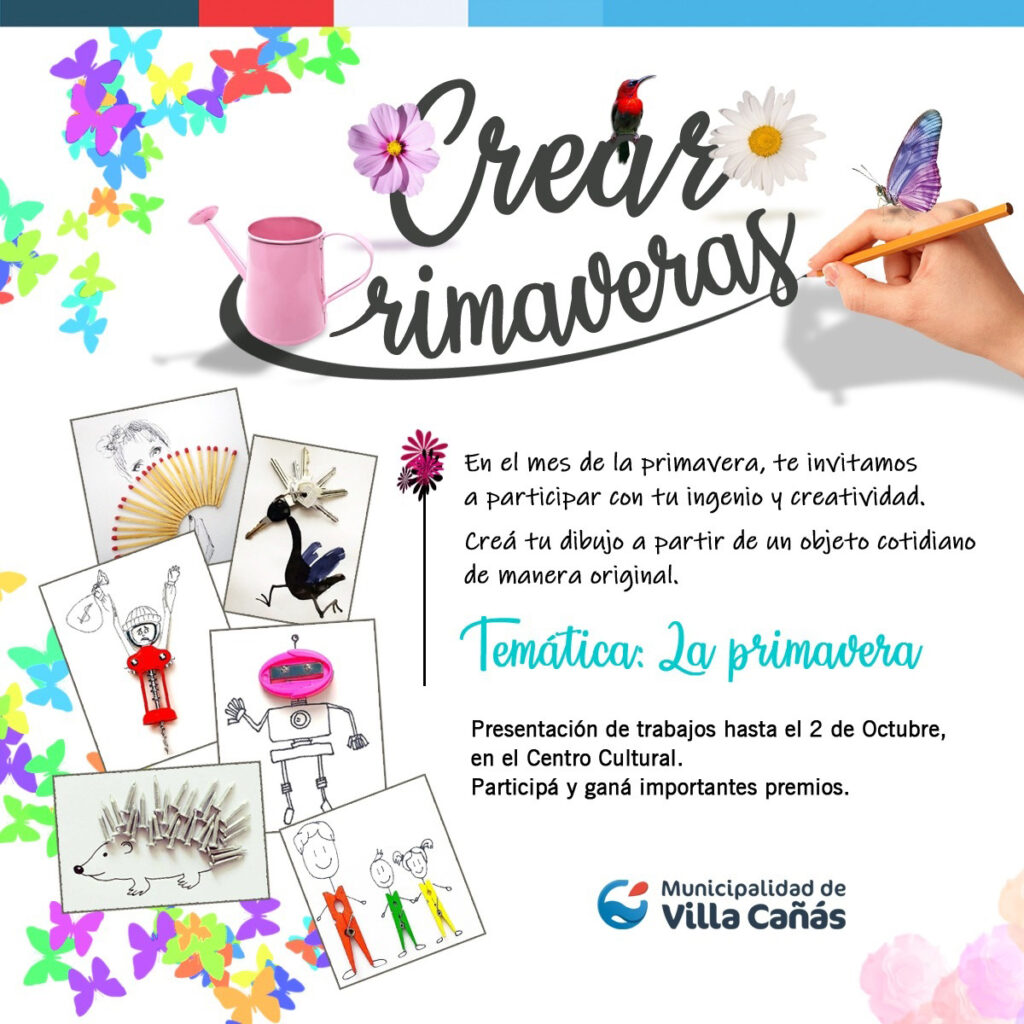 CONTINÚA ABIERTO EL CONCURSO DE DIBUJO CREAR PRIMAVERAS