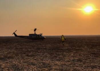 BOMBEROS DE TEODELINA TRABAJAN EN EL INCENDIO EN EL DELTA