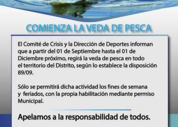 COMIENZA LA VEDA DE PESCA EN VEDIA