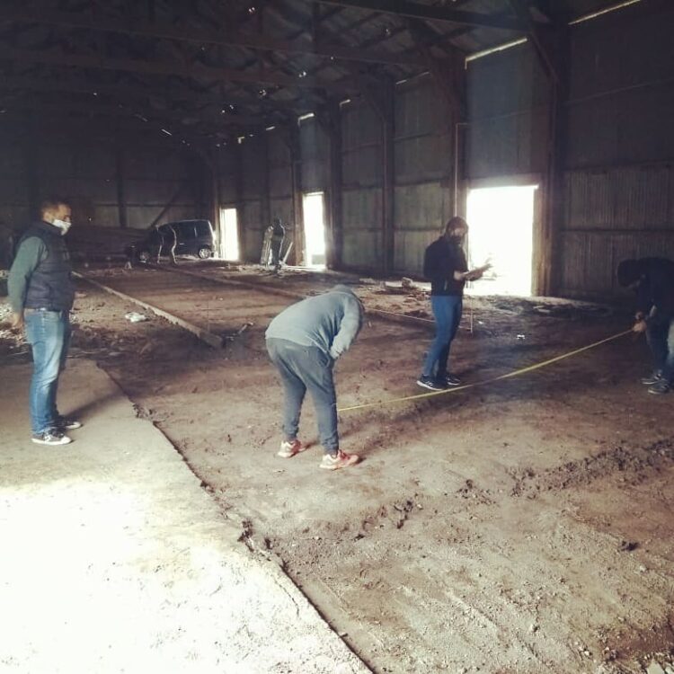 Continúan las obras en el Galpón de la Pista de la Salud de Arribeños