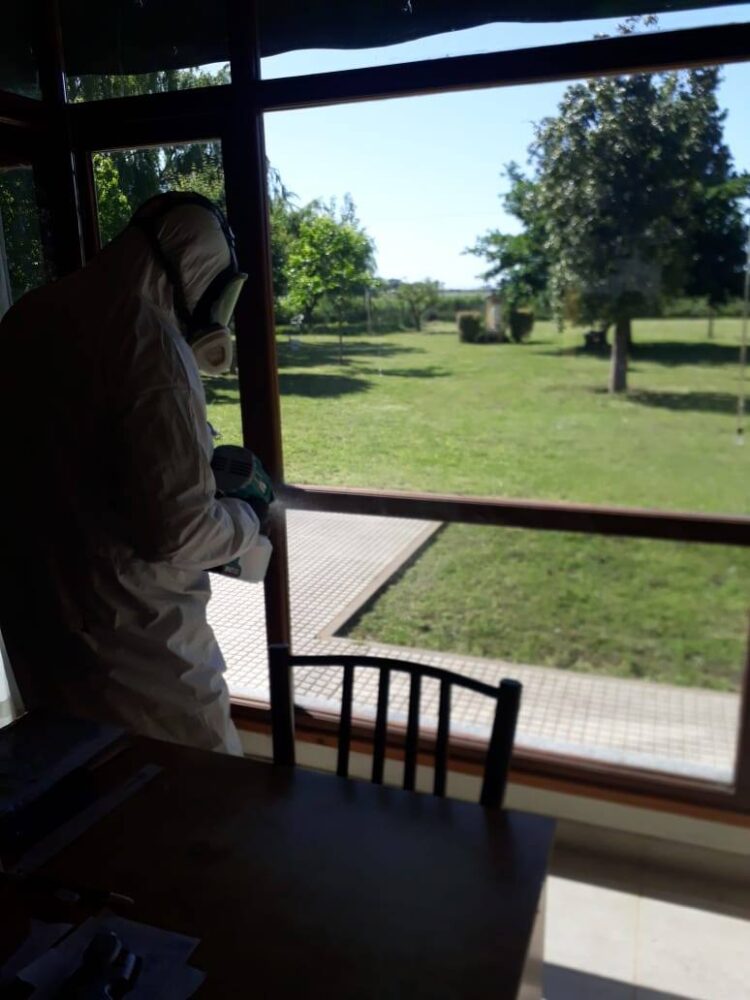 Desinfección del Hogar de Abuelos de Alem