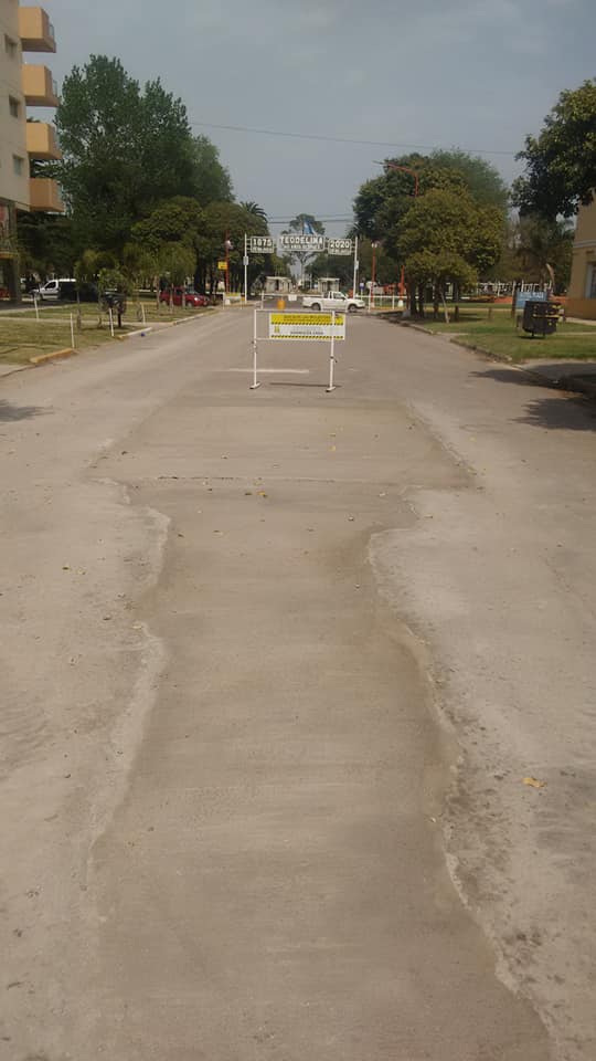 SE FINALIZÓ LA REPARACIÓN DE LOZAS DE HORMIGÓN EN AVDA. 25 de MAYO