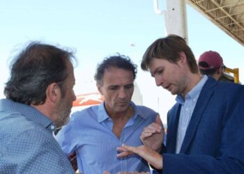 El Ministro de Obras Públicas de la Nación, Gabriel Katopodis, visitó el distrito de Lendro N. Alem