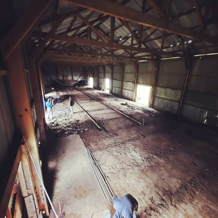 Continúan las obras en el Galpón de la Pista de la Salud de Arribeños