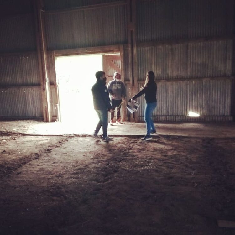 Continúan las obras en el Galpón de la Pista de la Salud de Arribeños