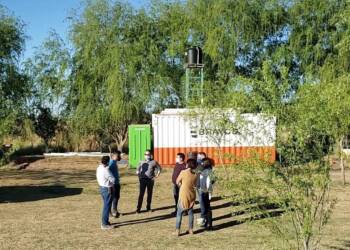LISANDRO ENRICO RECORRIÓ EL AVANCE DE OBRAS DE LAS ESTACIONES DE BOMBEO DE LA LAGUNA DE MELINCUÉ