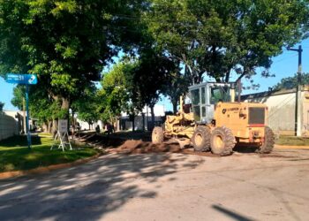 VILLA CAÑAS: AVANZA LA OBRA DE PAVIMENTACIÓN DE CALLE 60