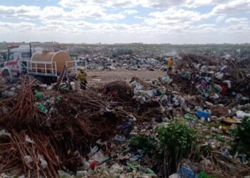 TEODELINA: INCENDIO DE LIBRE COMBUSTION EN EL BASURAL