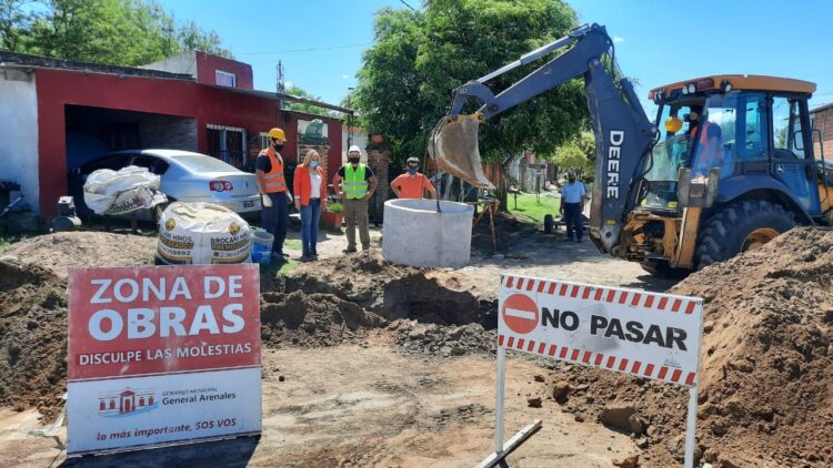 GENERAL ARENALES: COMENZÓ LA OBRA DE CLOACAS