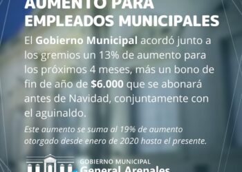 GENERAL ARNALES: FIN DE AÑO CON AUMENTOS Y UN bono DE .000.