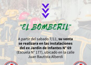 A PARTIR DEL SABADO 7 “EL BOMBERIL” SE PODRÁ ADQUIRIR EN EL EX JARDIN N°69 DE LA ESCUELA N°177 EN CALLE  ALBERDI.
