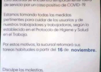 TEODELINA: CORREO ARGENTINO ESTÄ CERRADO HASTA EL 16-11