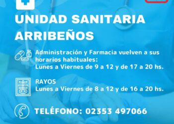 GENERAL ARENALES: Las unidades sanitarias de Ferré y Arribeños vuelven a su funcionamiento normal.