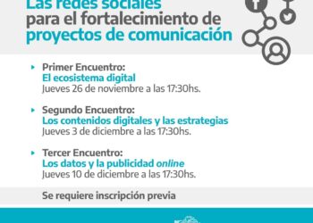 CHARLAS VIRTUALES: “Las redes sociales para el fortalecimiento de proyectos de comunicación”.