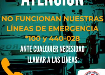 TEODELINA: LA LINEA DE EMERGENCIA DE BOMBEROS NO FUNCIONA.