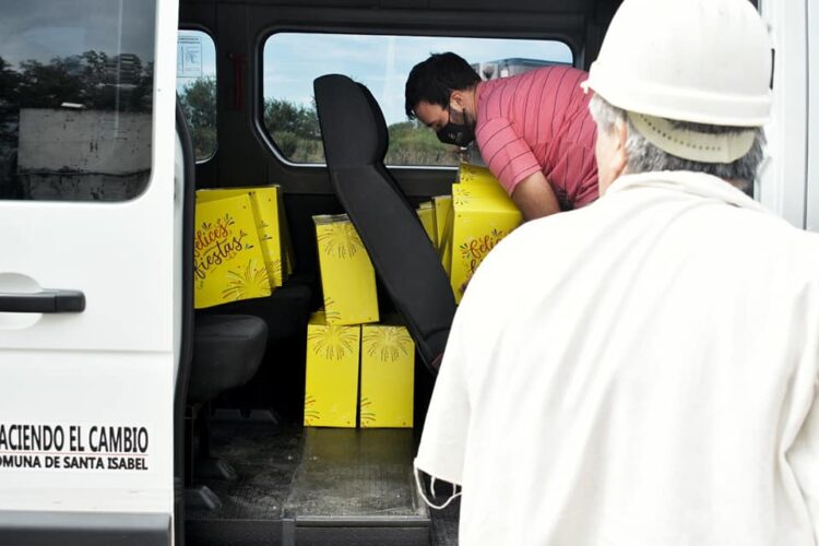 SANTA ISABEL : EL PRESIDENTE COMUNAL RAVERTA VISITO EL FRIGORÍFICO COTRASI 