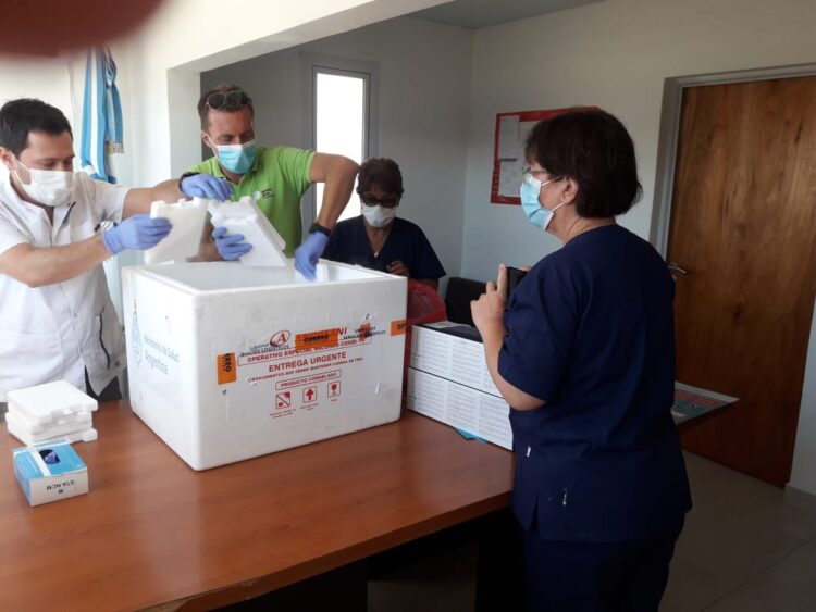 GENERAL ARENALES:   En el día de hoy llegaron las primeras 450 dosis de la vacuna contra el COVID19, Sputnik V.