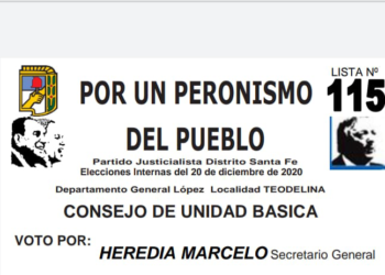 TEODELINA: EN BUSCA DE UN PERONISMO MÁS REPRESENTATIVO ABIERTO, RENOVADO  Y UNIDO QUE NUNCA!