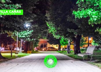 OTRA OBRA DE AHORRO ENERGÉTICO: FINALIZÓ LA INSTALACIÓN DE NUEVAS LUCES LED EN LA PLAZA 9 DE JULIO DE VILLA CAÑÁS