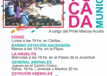 GENERAL ARENALES: LA BATUCADA MUNICIPAL SIGUE CRECIENDO 