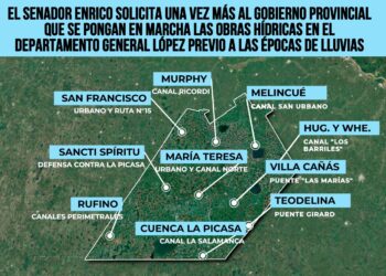 EL SENADOR ENRICO SOLICITA UNA VEZ MÁS AL GOBIERNO PROVINCIAL QUE SE PONGAN EN MARCHA LAS OBRAS HÍDRICAS EN EL DEPARTAMENTO GENERAL LÓPEZ PREVIO A LAS ÉPOCAS DE LLUVIAS