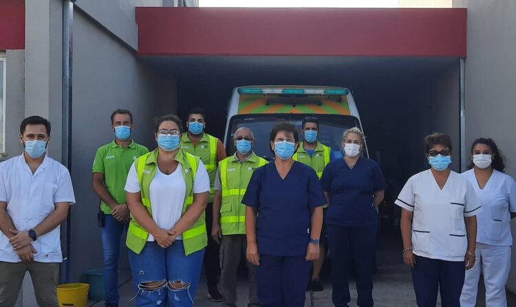 GENERAL ARENALES : VACUNACIÓN EN EL HOSPITAL MUNICIPAL.