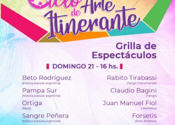 VILLA CAÑAS : EL CICLO DE ARTE ITINERANTE SE REALIZARÁ SOLAMENTE EL DÍA DOMINGO