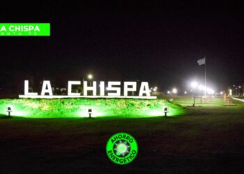 AHORRO ENERGÉTICO EN PARQUES Y PLAZAS DE LA REGIÓN: EL PARQUE DE INGRESO A LA CHISPA, UN ESPACIO ILUMINADO CON LUCES LED