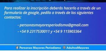 GENERAL ARENALES : TALLERES VIRTUALES GRATUITOS PARA PERSONAS MAYORES