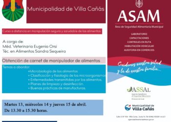 VILLA CAÑAS -CURSO DE CAPACITACIÓN PARA MANIPULADORES DE ALIMENTOS