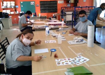 VILLA CAÑAS : LOS OPERARIOS REGRESARON AL TALLER PROTEGIDO “ILUSIONES”