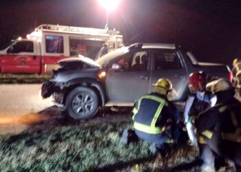 TEODELINA :  MURIÓ UNA JOVEN PAREJA AL CHOCAR UNA MOTO Y UNA CAMIONETA