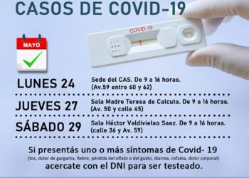 VILLA CAÑAS  Covid19: JORNADAS DE TESTEOS RÁPIDOS Y GRATUITOS