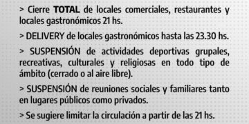 GENERAL ARENALES : LA MUNICIPALIDAD DIO A CONOCER LAS NUEVAS MEDIDAS QUE RIJE A PARTIR DE HOY