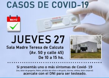 VILLA CAÑAS COVID-19: MAÑANA, SEGUNDA JORNADA DE TESTEOS GRATUITOS