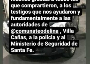 TEODELINA: ARRESTARON A UN JOVEN Y RECUPERARON UNA CAMIONETA SUSTRAÍDA