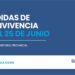 COVID-19: MEDIDAS DE CONVIVENCIA HASTA EL 25 DE JUNIO