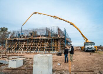 Teodelina: Avances en la construcción de la planta de tratamiento de efluentes cloacales