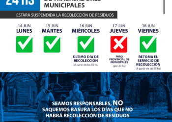 EN SANATA FE : 𝗣𝗔𝗥𝗢 𝗣𝗥𝗢𝗩𝗜𝗡𝗖𝗜𝗔𝗟 𝗗𝗘 𝗠𝗨𝗡𝗜𝗖𝗜𝗣𝗔𝗟𝗘𝗦 𝗡𝗢 𝗛𝗔𝗕𝗥𝗔 𝗥𝗘𝗖𝗢𝗟𝗘𝗖𝗖𝗜𝗢𝗡 𝗗𝗘 𝗥𝗘𝗦𝗜𝗗𝗨𝗢𝗦 