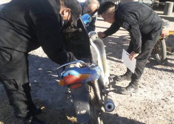 MARÍA TERESA: SECUESTRARON UNA MOTO Y UN KARTING EN UN CONTROL A UN TALLER 