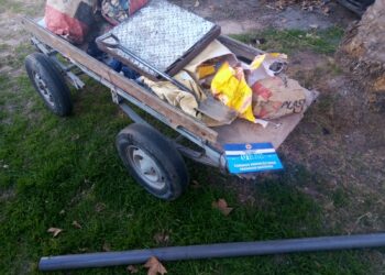 DPTO. ROSARIO: APREHENDIDOS POR SUSTRAER UNA COLUMNA DE ALUMBRADO Y UNA ALCANTARILLA