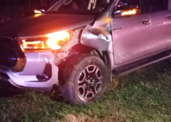 ARRIBEÑOS – VEHÏCULO COLICIONO CON UNA MOTO ZANELLA EN RUTA 65 ENTRE ARENALES T ARRIBEÑOS