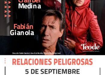 TEODELINA: TEATRO “RELACIONES PELIGROSAS” PROTAGONIZADAS POR CLARIBEL MEDINA Y FABIÁN GIANOLA