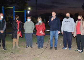 VILLA CAÑAS : SE INAUGURÓ LA ESTACIÓN AERÓBICA Y DE ENTRENAMIENTO