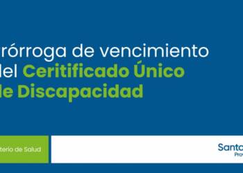 PRORROGAN LA VIGENCIA DEL CERTIFICADO ÚNICO DE DISCAPACIDAD
