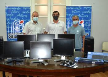 VILLA CAÑAS : DONACIÓN DE EQUIPOS DE INFORMÁTICA