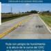 ATENCIÓN TEODELINA: RUTA CON PELIGRO DE HUNDIMIENTO A LA ALTURA DE LA CURVA DE LA GNC