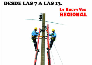 TEODELINA: EL DOMINGO HABRÁ UN CORTE DE ENERGIA ELECTRICO