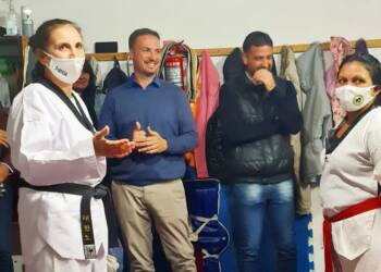 EL SENADOR LISANDRO ENRICO VISITÓ WHEELWRIGHT EN UNA RECORRIDA POR INSTITUCIONES Y BARRIOS DE LA LOCALIDAD