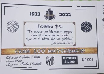 TEODELINA: YA ESTÁN A LA VENTA LAS TARJETAS DE LA CENA DEL CENTENARIO DEL TEODELINA FBC.